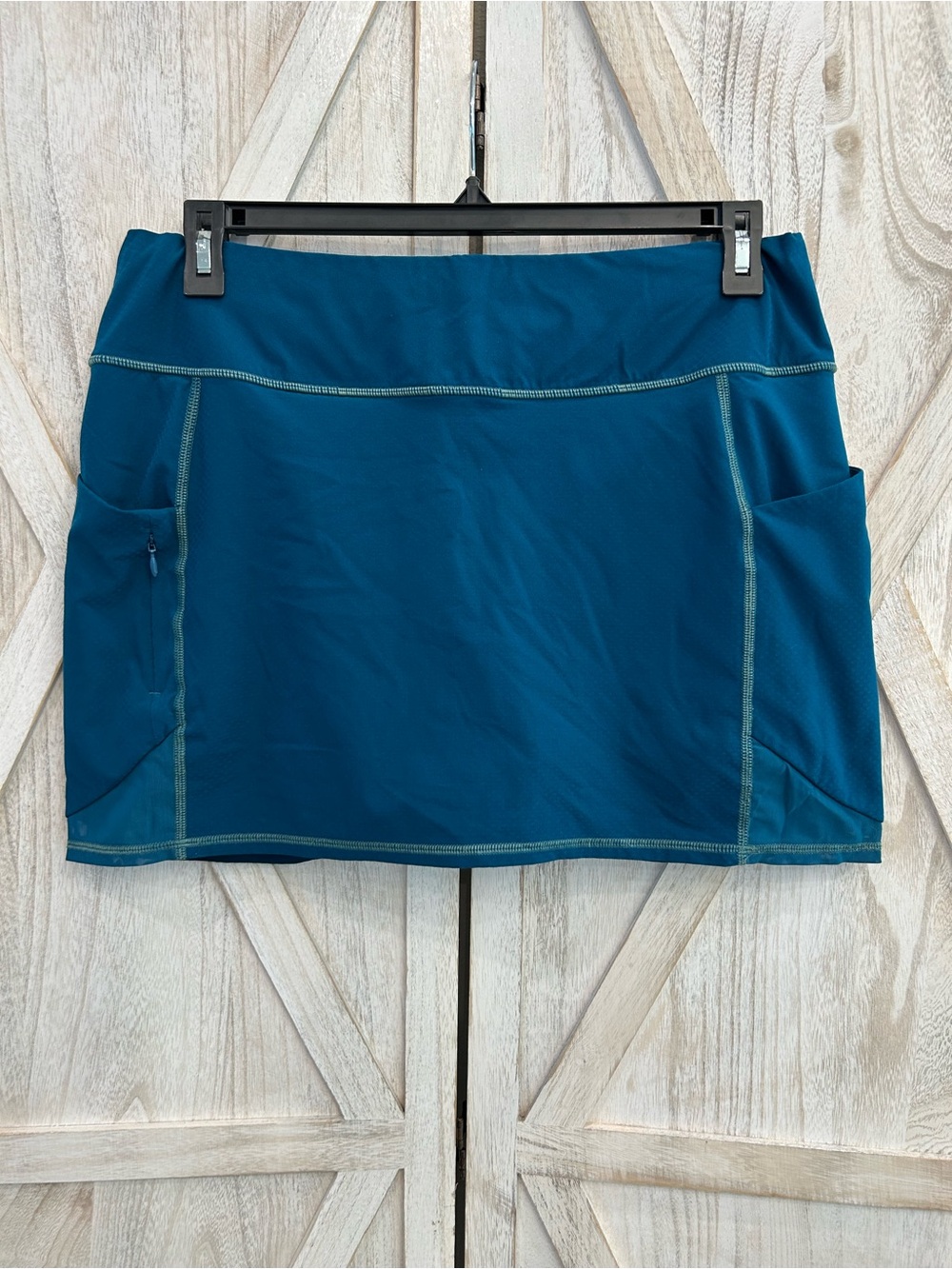 Athleta Teal Performance Skort with Hidden Pockets